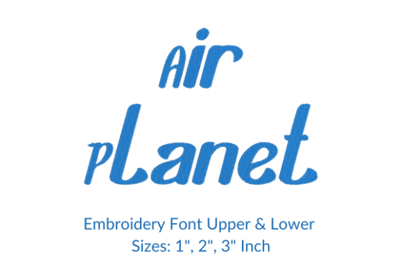 Air Planet Font: A Versatile Embroidery Design