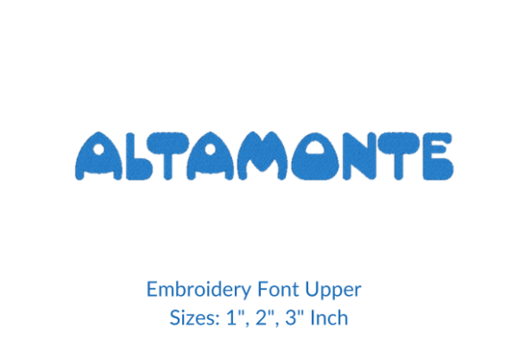 Alta Monte Font: Perfect for Seasonal Embroidery