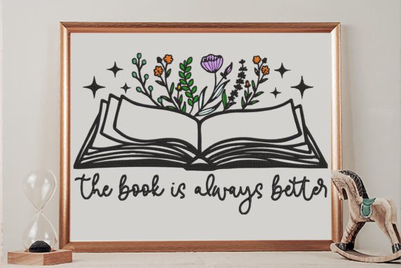 Charming Floral Book for Holiday Embroidery
