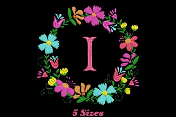 Charming Flower Alphabet Letter I for Gifts