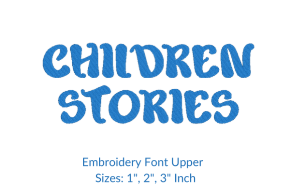 Children Stories Font: A Charming Embroidery Design