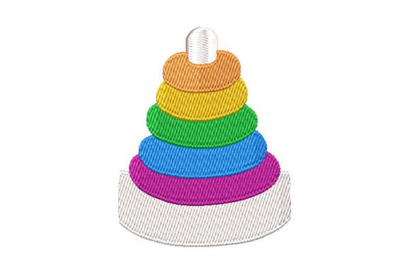 Didactic Game Tower: A Charming Embroidery Design