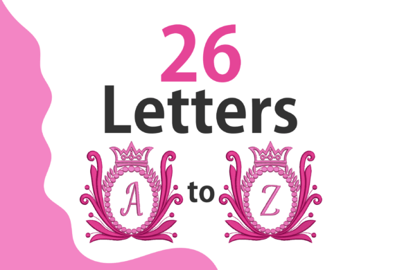 Elegant Alphabet: A Royal Touch for Seasonal Embroidery