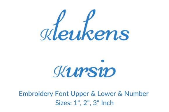 Kleukens Kursid Font: A Seasonal Embroidery Gem