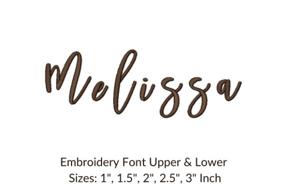 Melissa Font: A Versatile Embroidery Design