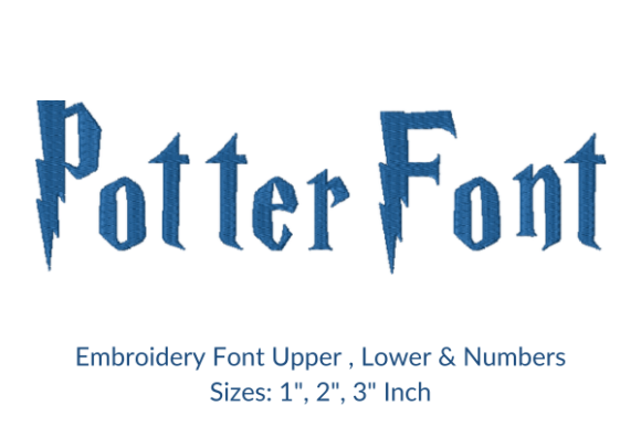 Potter Font Embroidery Design: A Versatile Addition