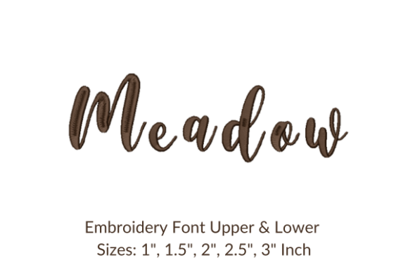 Review: Meadow Font Embroidery Design for Holiday Projects