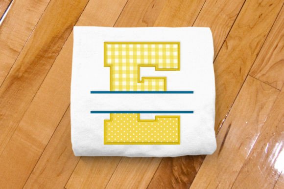 Varsity Letter E Split Applique for Business