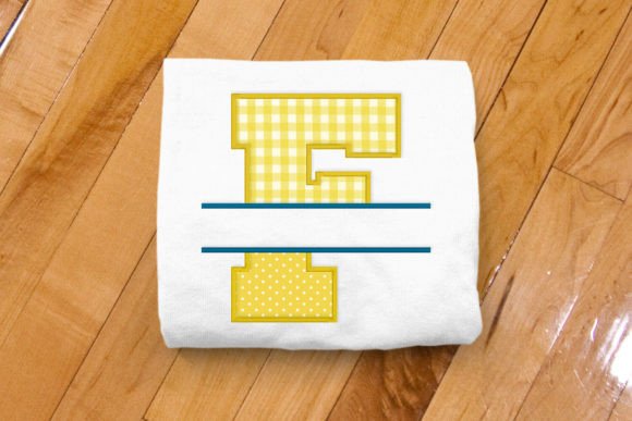 Varsity Letter F Split Applique: A Versatile Design