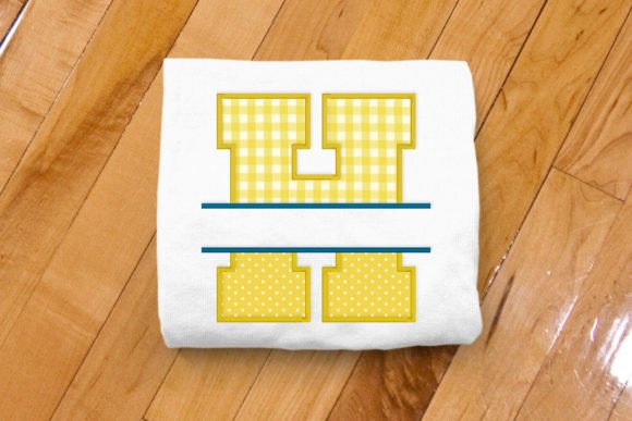 Varsity Letter H Split Applique for Etsy Sellers