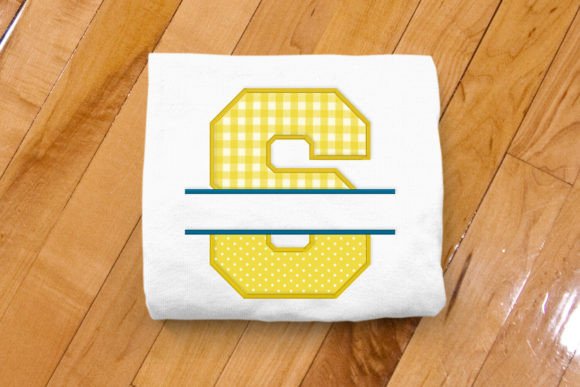 Varsity Letter S Split Applique for Seasonal Cheer