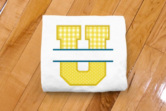 Varsity Letter U Split Applique: A Versatile Design