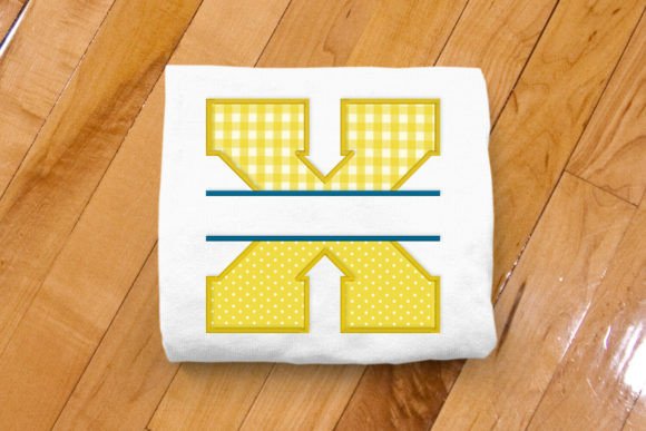 Varsity Letter X Split Applique: A Stylish Touch