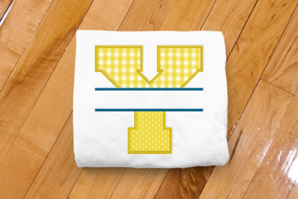 Varsity Letter Y Split Applique: A Stylish Embroidery Choice