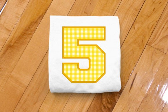 Varsity Number 5 Applique: A Versatile Embroidery Design