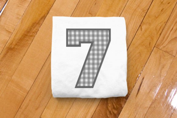 Varsity Number 7 Applique: A Versatile Embroidery Design